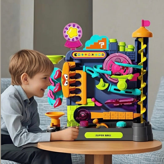Interactive Track Game with a Multi-Layer Maze and 7 Challenging Levels, Safe Educational Toy for Ages 3+
