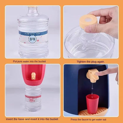Montessori Mini Water Dispenser Toy Holds up to 1.8 Liters, Made of Non-Toxic ABS Plastic, Safe for Ages 3+
