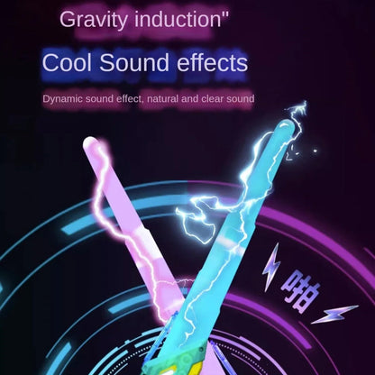RGB Lightsaber Double Headed with 7 Color Modes, Realistic Sound & Flash Effects, Safe for Ages 6+