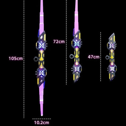 RGB Lightsaber Double Headed with 7 Color Modes, Realistic Sound & Flash Effects, Safe for Ages 6+