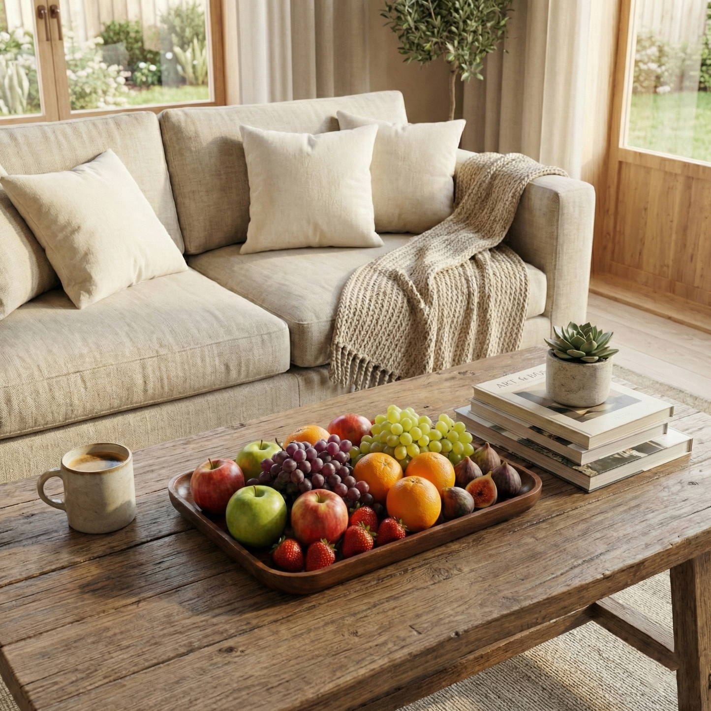 Rectangular Wooden Serving Tray