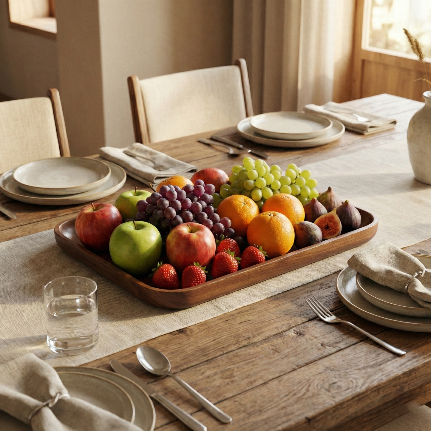 Rectangular Wooden Serving Tray
