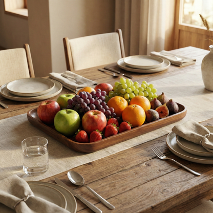 Rectangular Wooden Serving Tray
