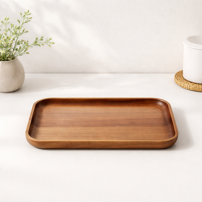 Rectangular Wooden Serving Tray