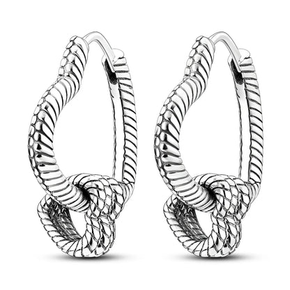 Valentines Gifts For Her Silver Plated Heart Hoop Earrings