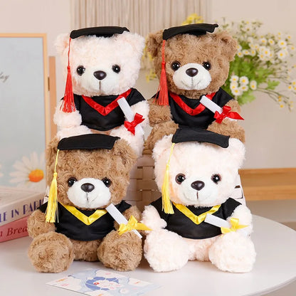 25Cm Christmas Teddy Bear Plush Doll Graduation Gift