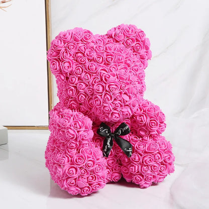 25Cm Foam Rose Bear Romantic Gift Party Decoration