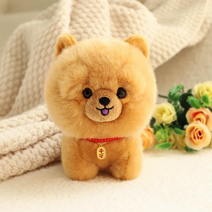 Kawaii Lifelike Fluffy Puppy Dog Plush Toy Gift