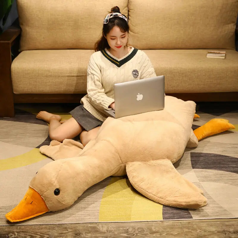 Giant Goose Plush Sleep Pillow Giant Teddy Bear Style
