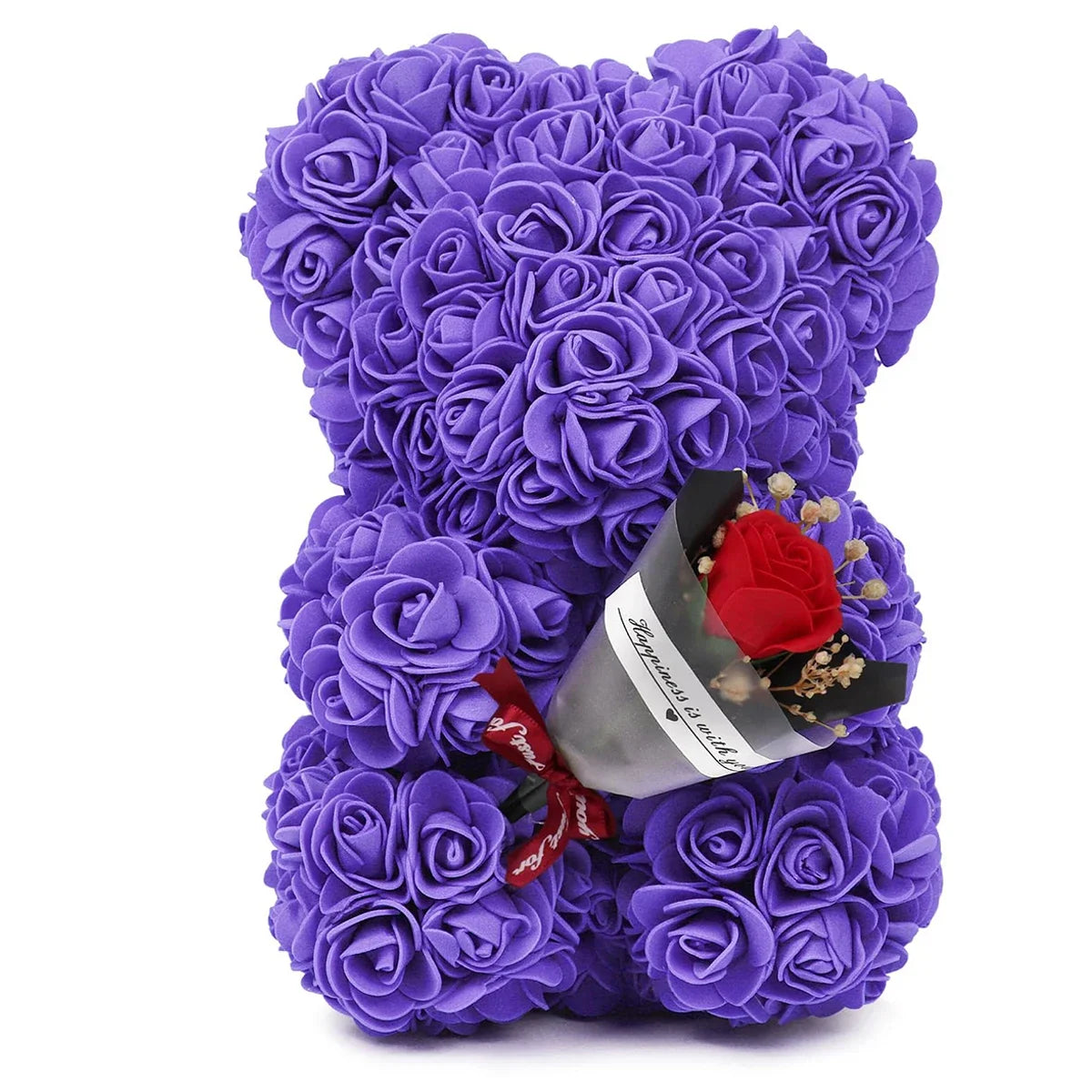 25Cm Artificial Rose Bear Eternal Rose Teddy Gift Decoration