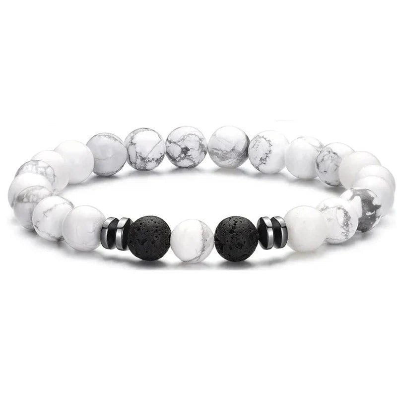 Valentines Gifts For Him 4Pcs 8Mm Stone Bead Bracelets Set