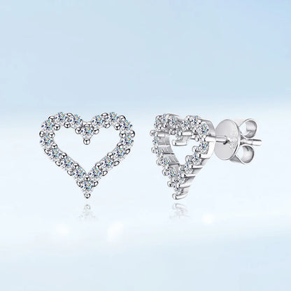 Valentines Gifts For Her Moissanite Stud Earrings 925 Sterling Silver