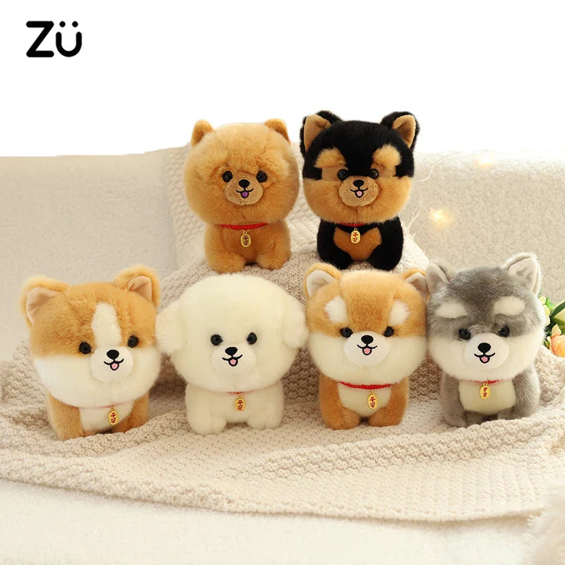 Kawaii Lifelike Fluffy Puppy Dog Plush Toy Gift