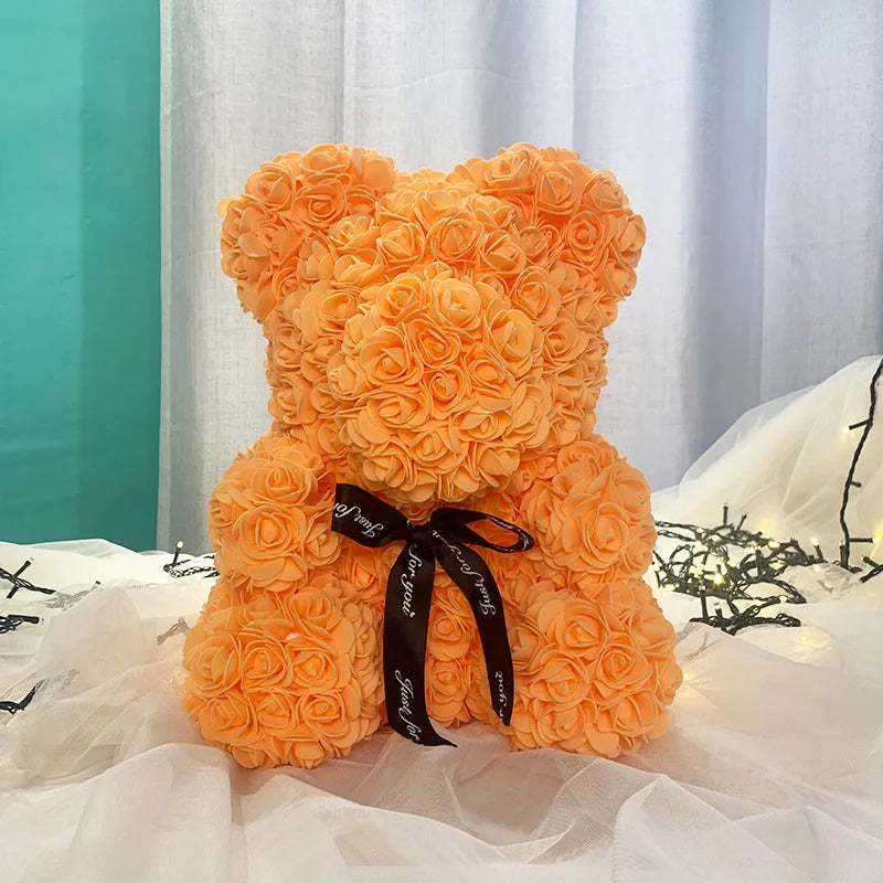 25Cm Foam Rose Bear Romantic Gift Party Decoration