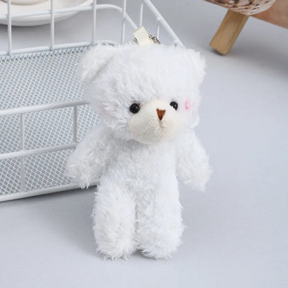 12Cm Cute Blush Teddy Bear Bunny Plush Keychain Pendant