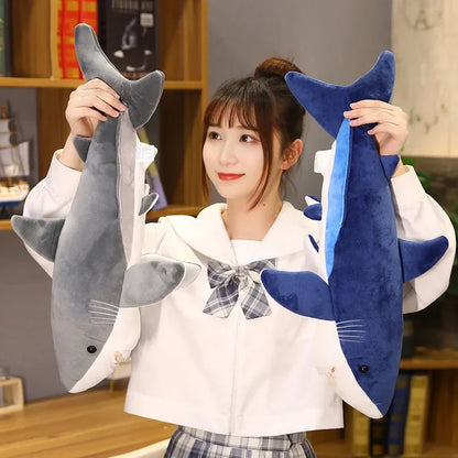 Giant Teddy Bear Shark Plush Toy Soft Sleeping Pillow