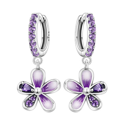 Valentines Gifts For Her 925 Silver Wing Heart Drop Earrings