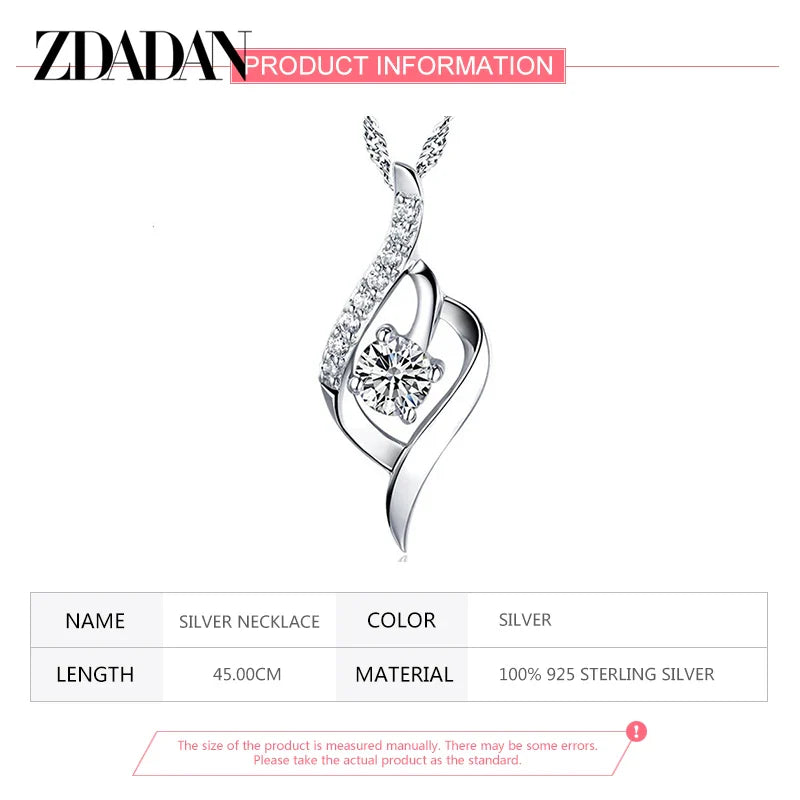 925 Sterling Silver Heart Amethyst Pendant Necklace Valentine'S Day