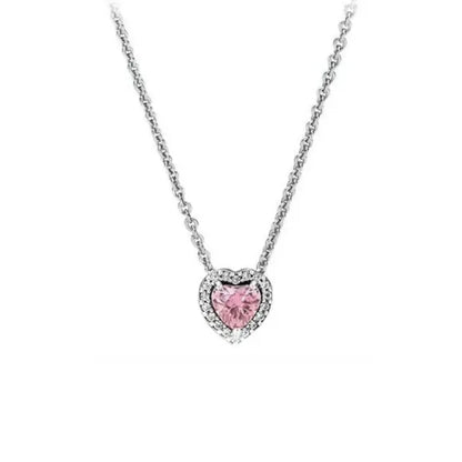 Heart-Shaped 925 Silver I Love You Necklace Valentine'S Day