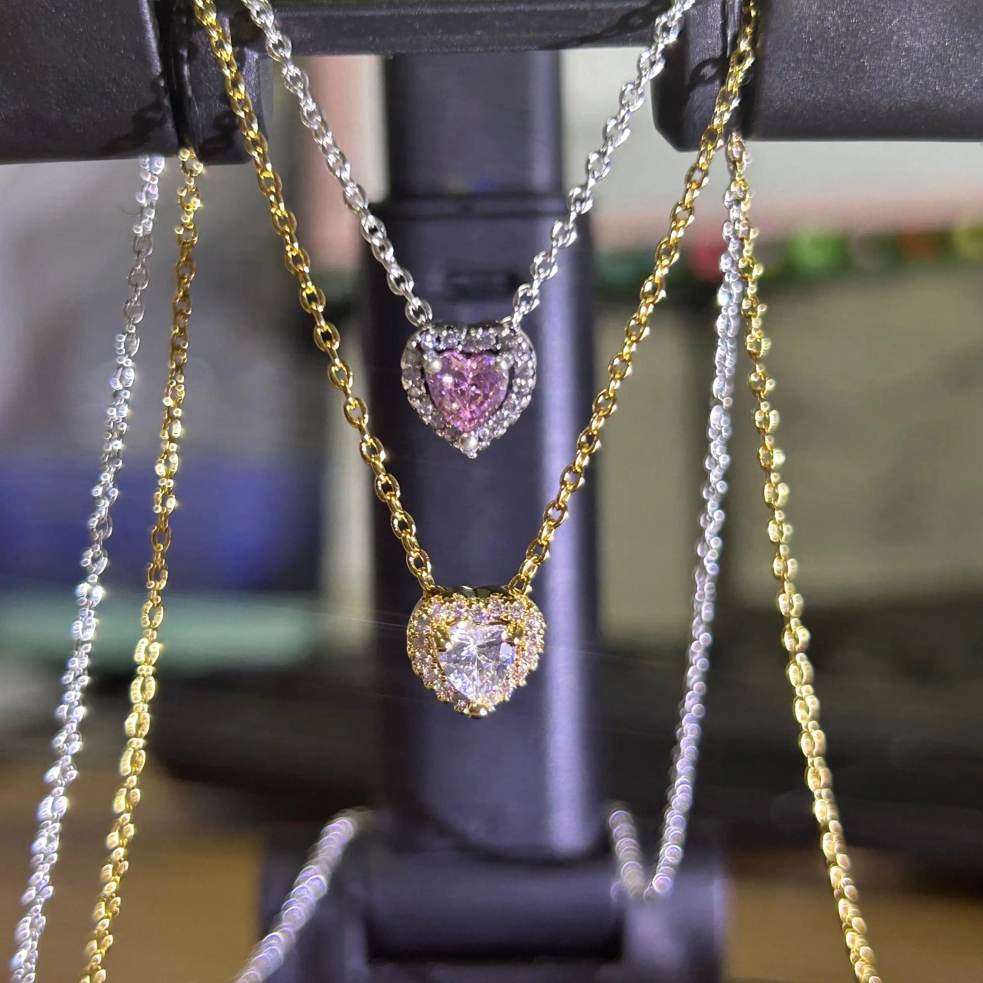 Heart-Shaped 925 Silver I Love You Necklace Valentine'S Day