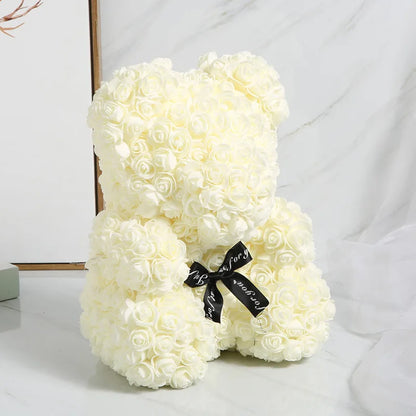 25Cm Foam Rose Bear Romantic Gift Party Decoration