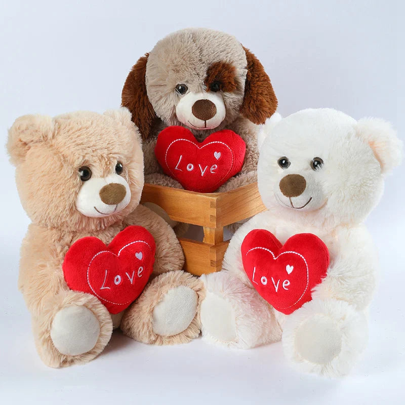 30Cm Giant Teddy Bear And Dog Valentine Plush Gift