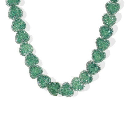 Colorful Heart Candy Choker Necklace Valentine'S Day Gift