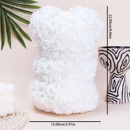 Foam Rose Bear Bouquet For Celebrations And Home Décor
