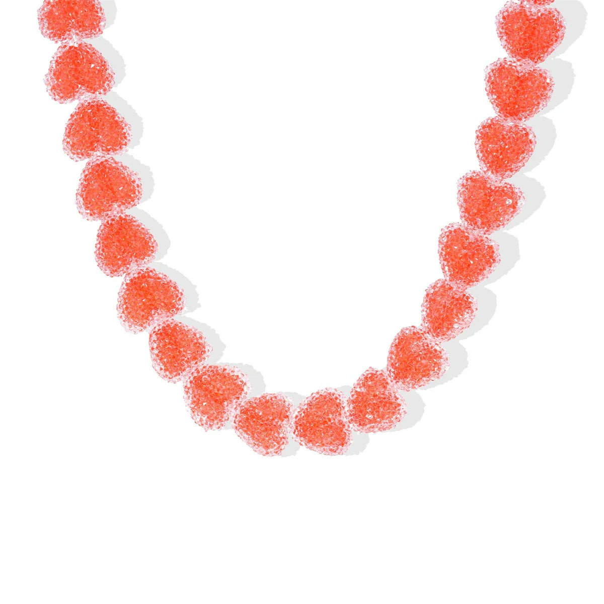 Colorful Heart Candy Choker Necklace Valentine'S Day Gift