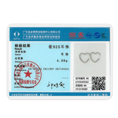 Valentines Gifts For Her Silver Plated Heart Hoop Earrings