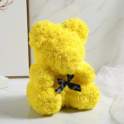 25Cm Foam Rose Bear Romantic Gift Party Decoration
