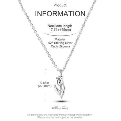 925 Sterling Silver Heart Butterfly Zircon Necklace Valentine'S Day