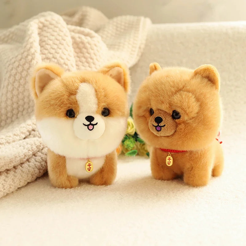 Kawaii Lifelike Fluffy Puppy Dog Plush Toy Gift