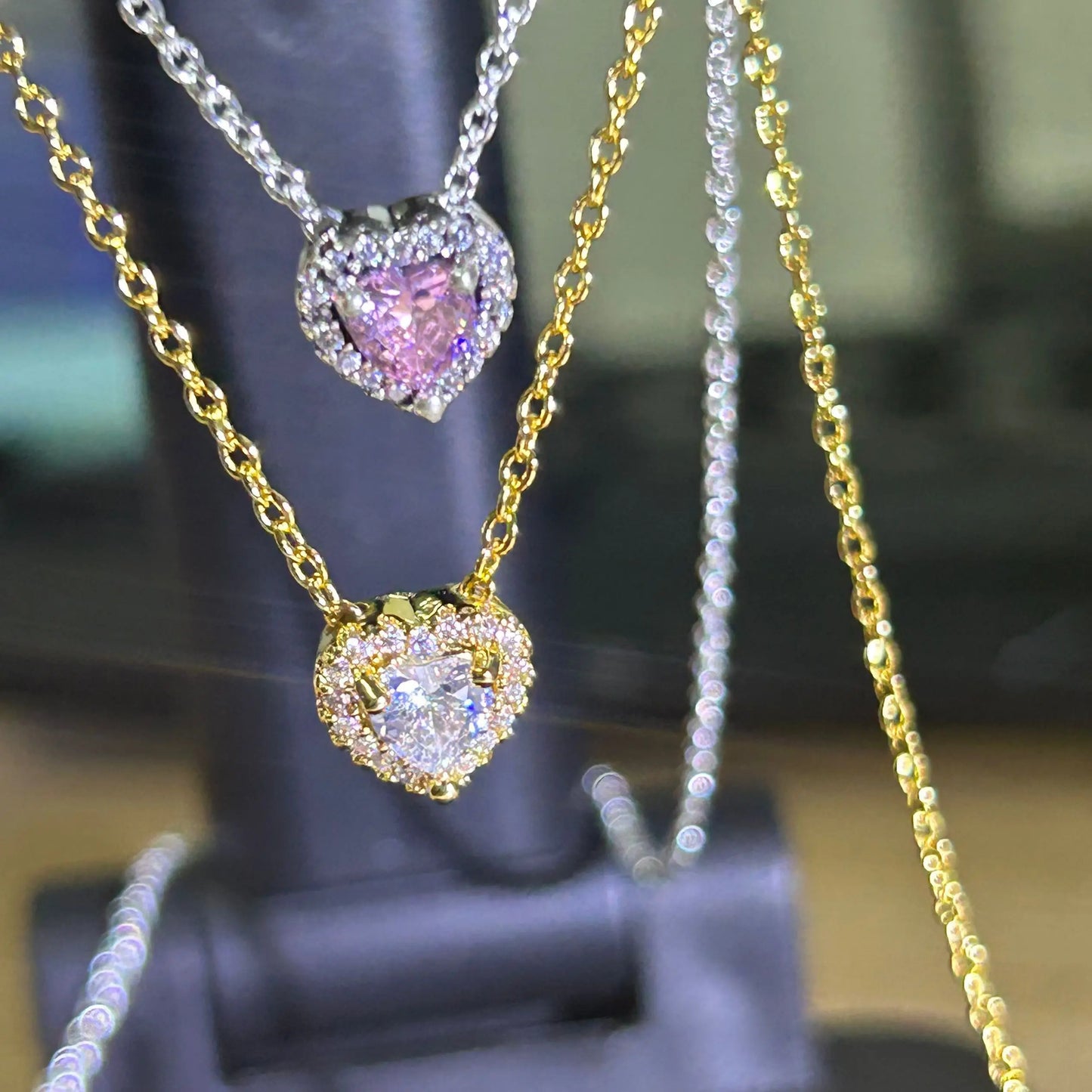 Heart-Shaped 925 Silver I Love You Necklace Valentine'S Day