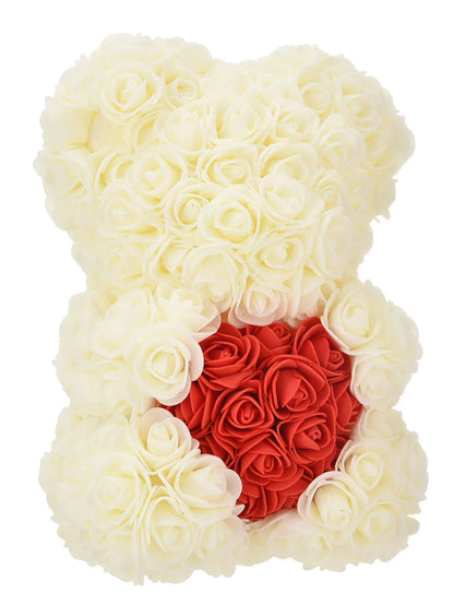 25Cm Artificial Rose Bear Eternal Rose Teddy Gift Decoration