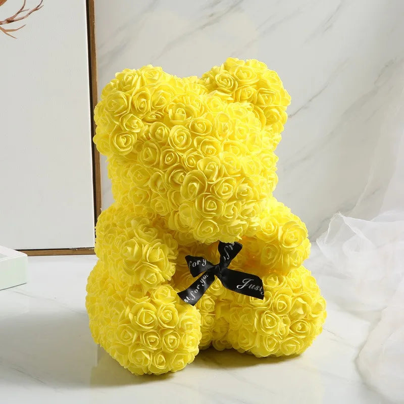 25Cm Foam Rose Bear Romantic Gift Party Decoration
