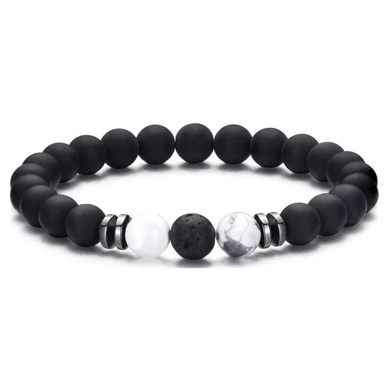Valentines Gifts For Him 4Pcs 8Mm Stone Bead Bracelets Set