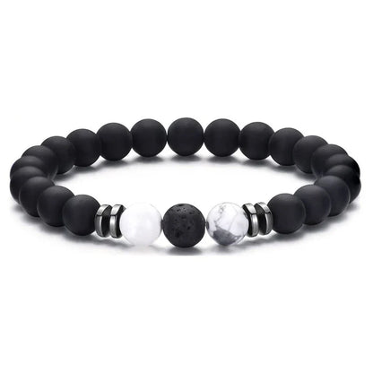 Valentines Gifts For Him 4Pcs 8Mm Stone Bead Bracelets Set