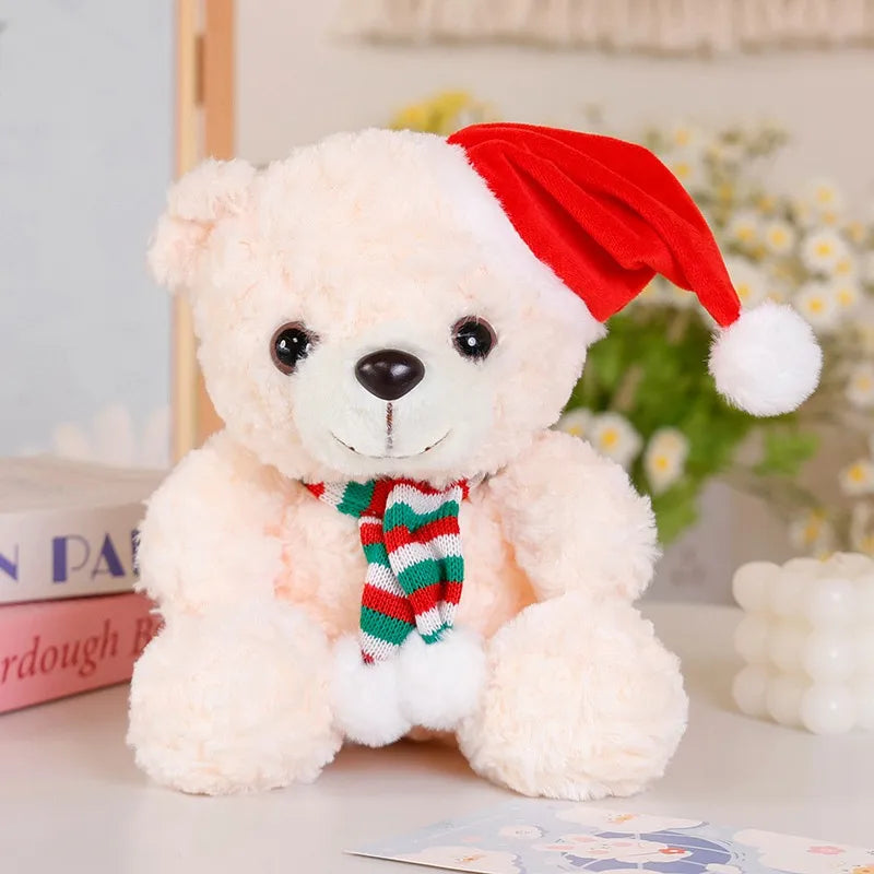 25Cm Christmas Teddy Bear Plush Doll Graduation Gift