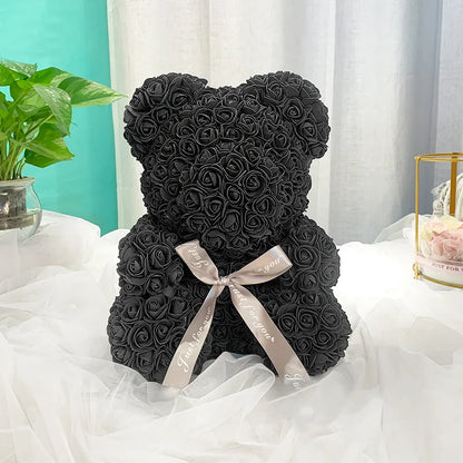 25Cm Foam Rose Bear Romantic Gift Party Decoration