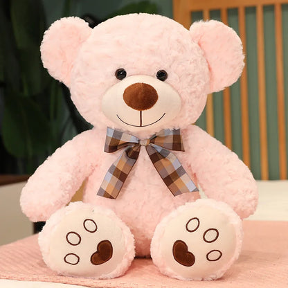 Giant Teddy Bear Plush Doll With Bow, 4 Sizes
