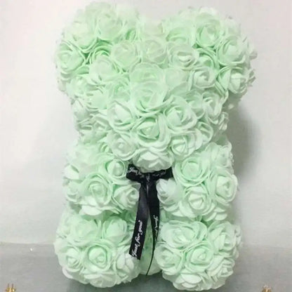 Rose Bear Romantic Artificial Rose Teddy Gift Decoration
