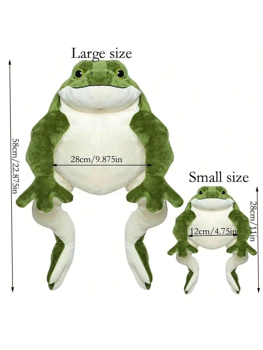 22 Inch Giant Frog Plush Stuffed Animal Giant Teddy Bear