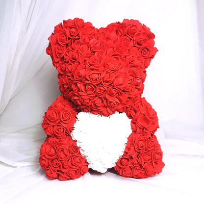 25Cm Foam Rose Bear Romantic Gift Party Decoration