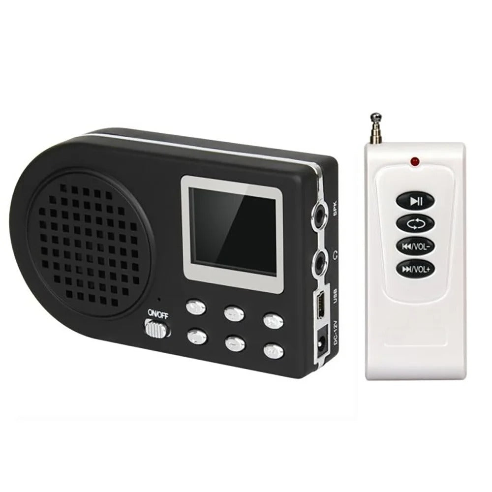 Electronic Bird Caller MP3 Portable with Digital LCD Display and Wireless Remote Control