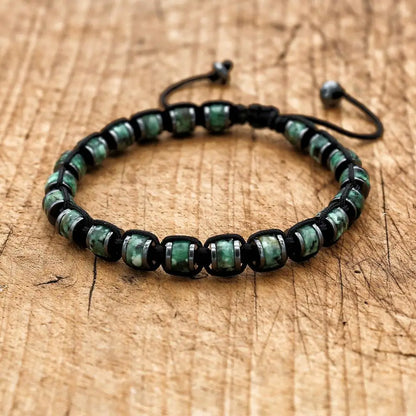 Valentines Gifts For Him Tiger Eye Hematite Braided Adjustable Bracelet