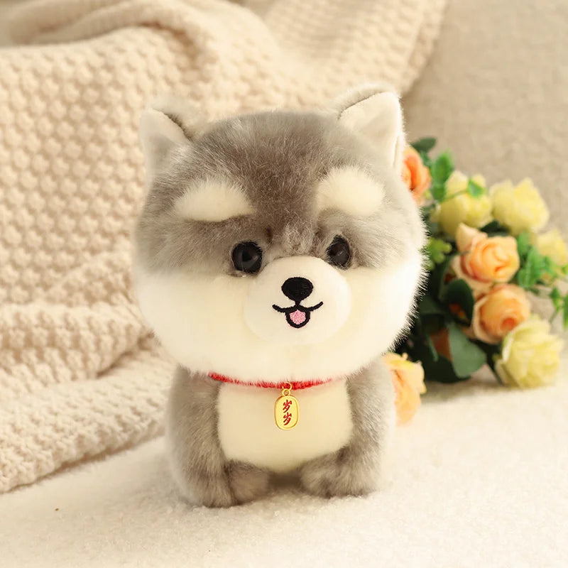 Kawaii Lifelike Fluffy Puppy Dog Plush Toy Gift