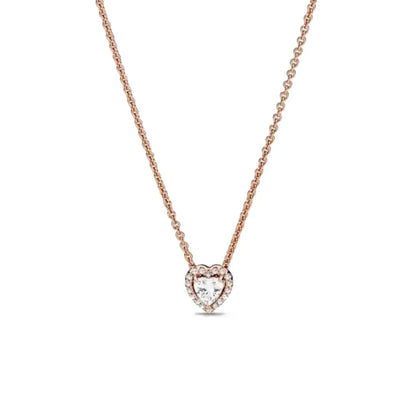 Heart-Shaped 925 Silver I Love You Necklace Valentine'S Day