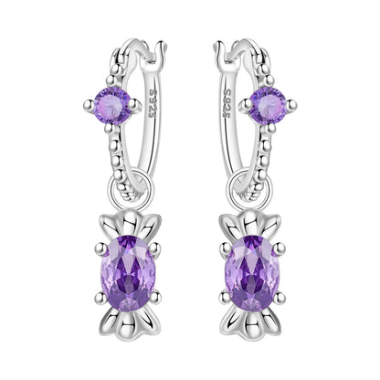 Valentines Gifts For Her 925 Silver Wing Heart Drop Earrings