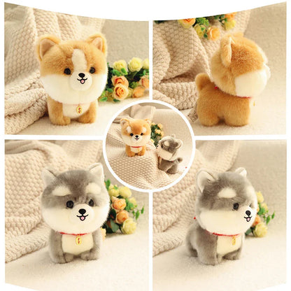 Kawaii Lifelike Fluffy Puppy Dog Plush Toy Gift